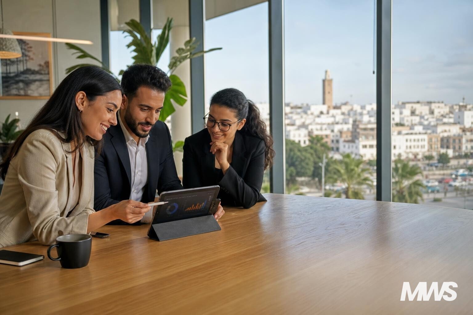 Professionnels analysant des résultats de campagnes social media à Rabat