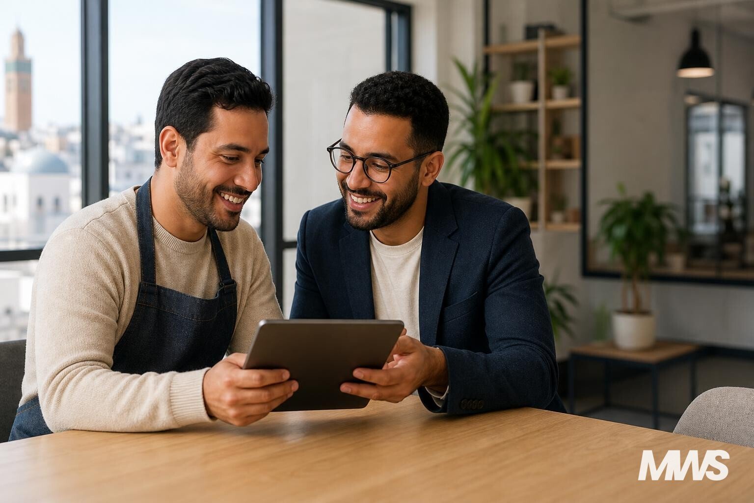 Un dirigeant de PME à Casablanca rencontre un consultant en marketing digital